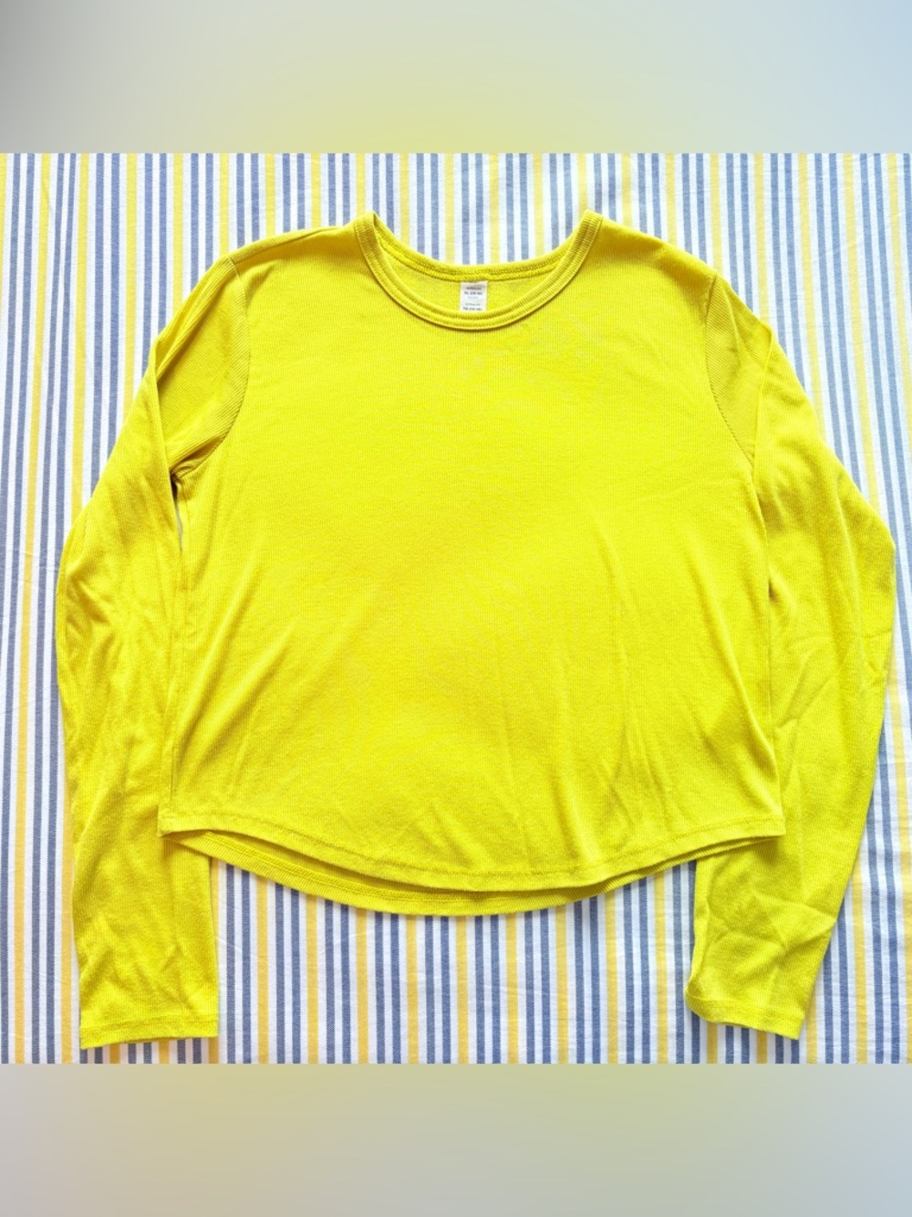 Old Navy Bright Yellow Ribbed Long Sleeve Top